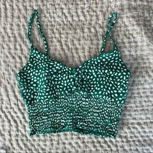 pacsun green dotted tank